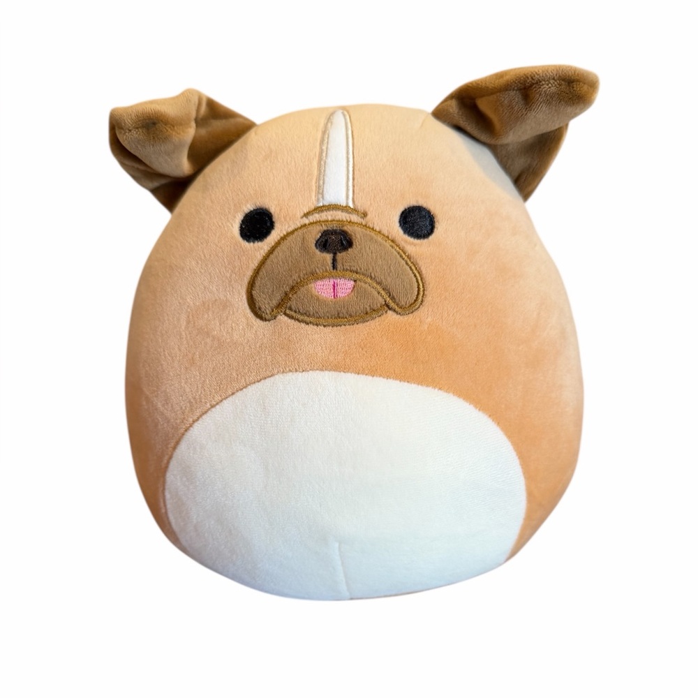 Squishmallows Kellytoy 2022 7'' Winter Squad Bulldog - Picture 2 of 4